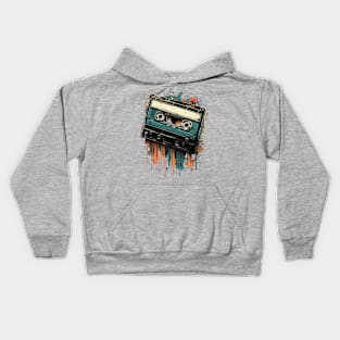 old cassette tape Kids Hoodie